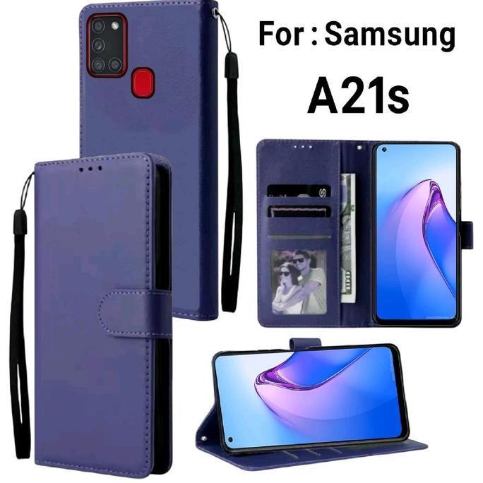 DS365 - Flip Cover Untuk SAMSUNG A21s / Flip Case SAMSUNG A21s / Case Flip SAMSUNG A21s / Flip Leath