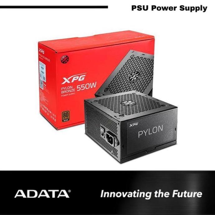 POWER SUPPLY ADATA PYLON 550 - 550W 80+ BRONZE - PYLON550B-BKCEU