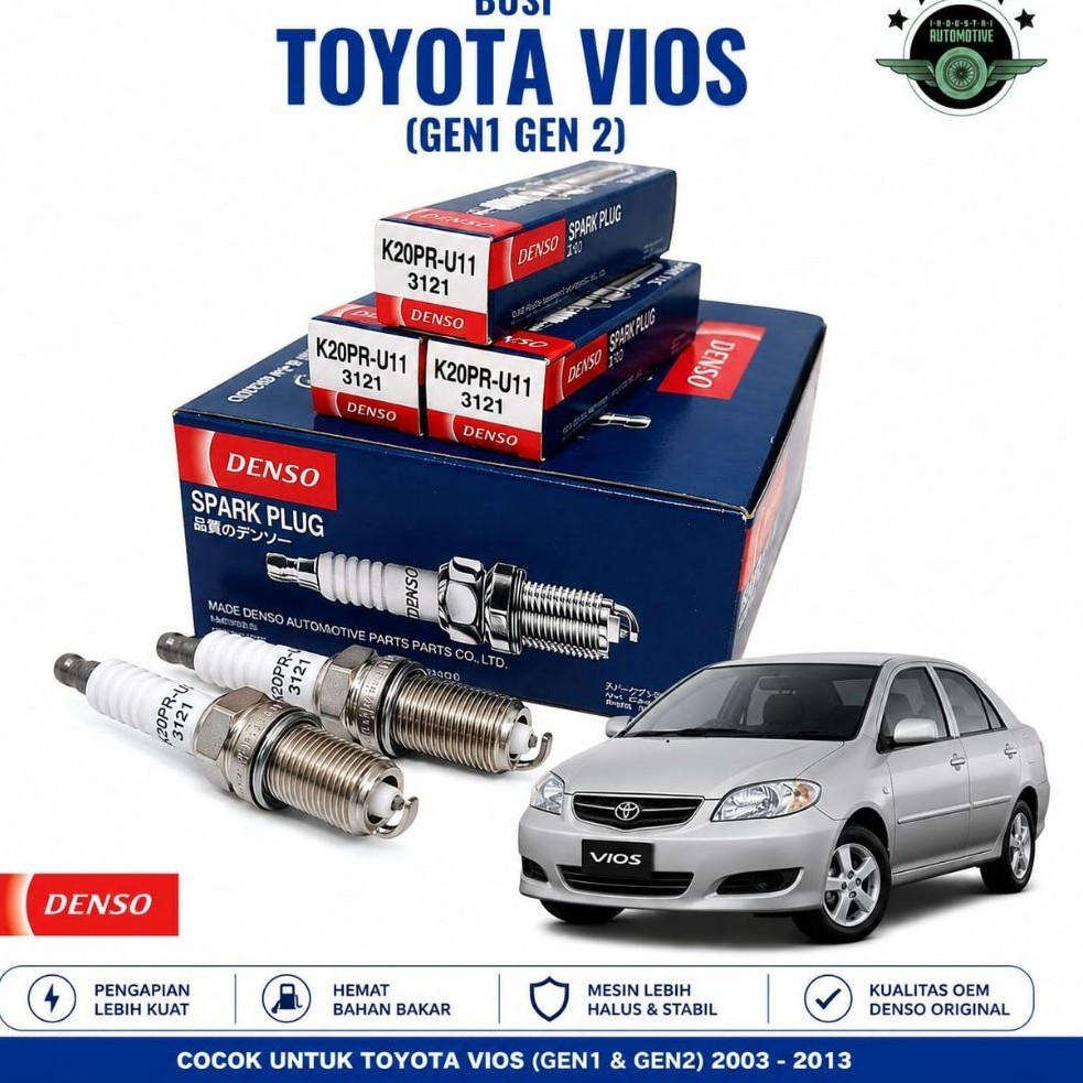 Busi Mobil Toyota Vios Gen 1&2 (K20PR-UU11) Denso Original