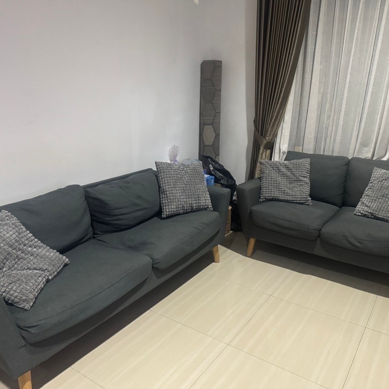 Sofa Set Tamu Informa - 3 Seater dan 2 Seater Preloved