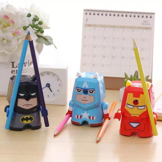 MELZA.KUAR552 - RAUTAN DUDUK SUPER HEROES ALAT TULIS SENANG