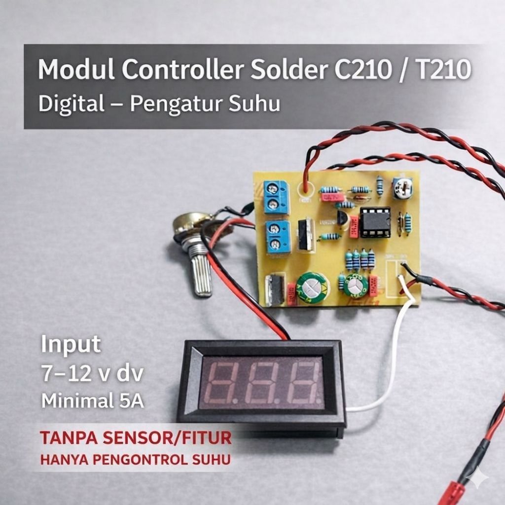 MODUL SOLDER C210 T210 T12 TANPA SENSOR/FITUR
