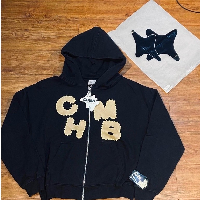 Zip Hoodie Chambredelavain-Oud Brown Black