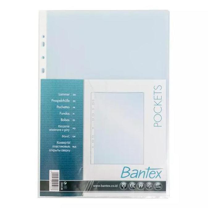 MELZA.KUAR552 - SHEET PROTECTOR A4, A5 & F4 BANTEX / FILLING POCKET FOLIO BANTEX - ALAT TULIS SENANG
