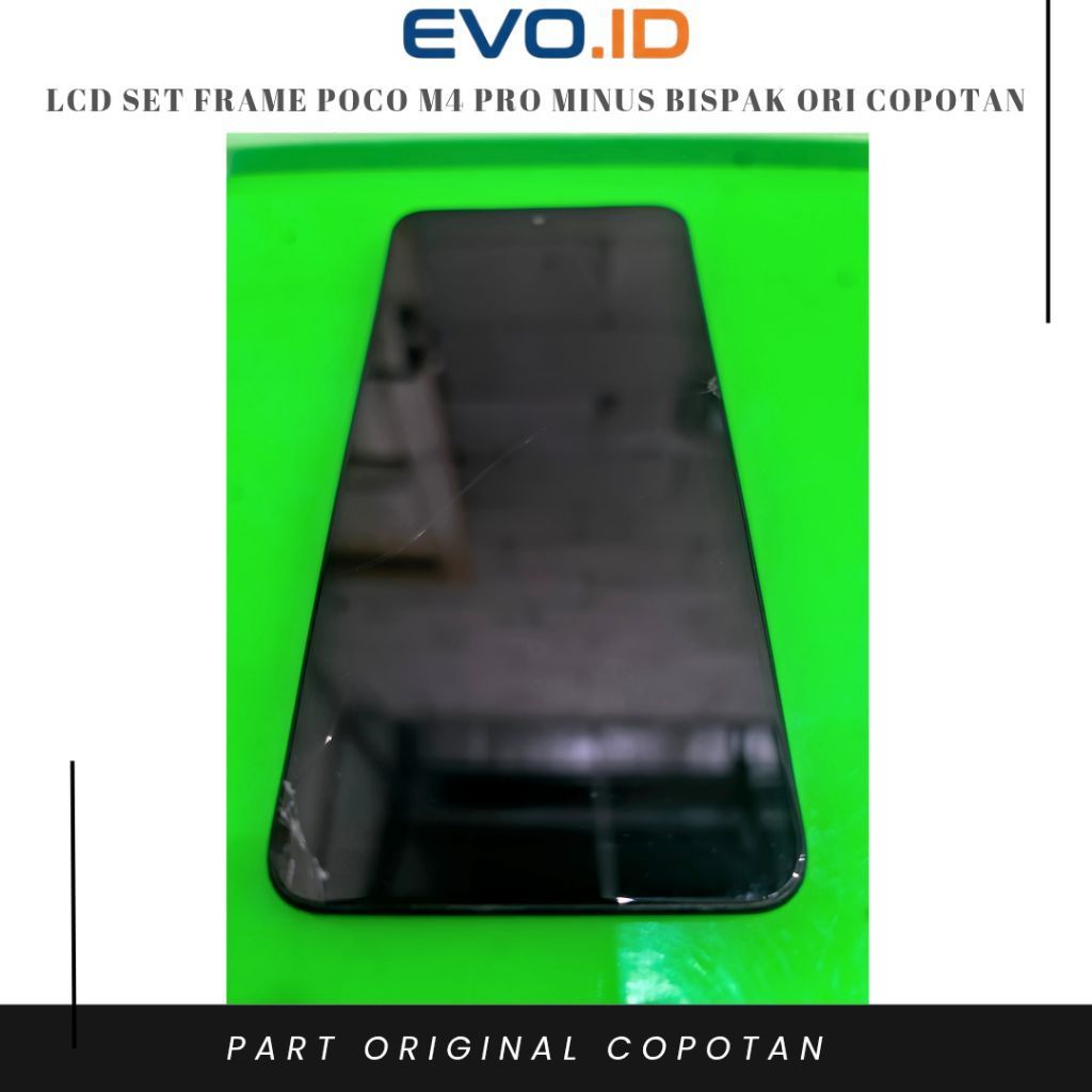 Lcd Set Frame Poco M4 Pro Original Copotan Minus Bispak Lcd Poco M4Pro Copotan