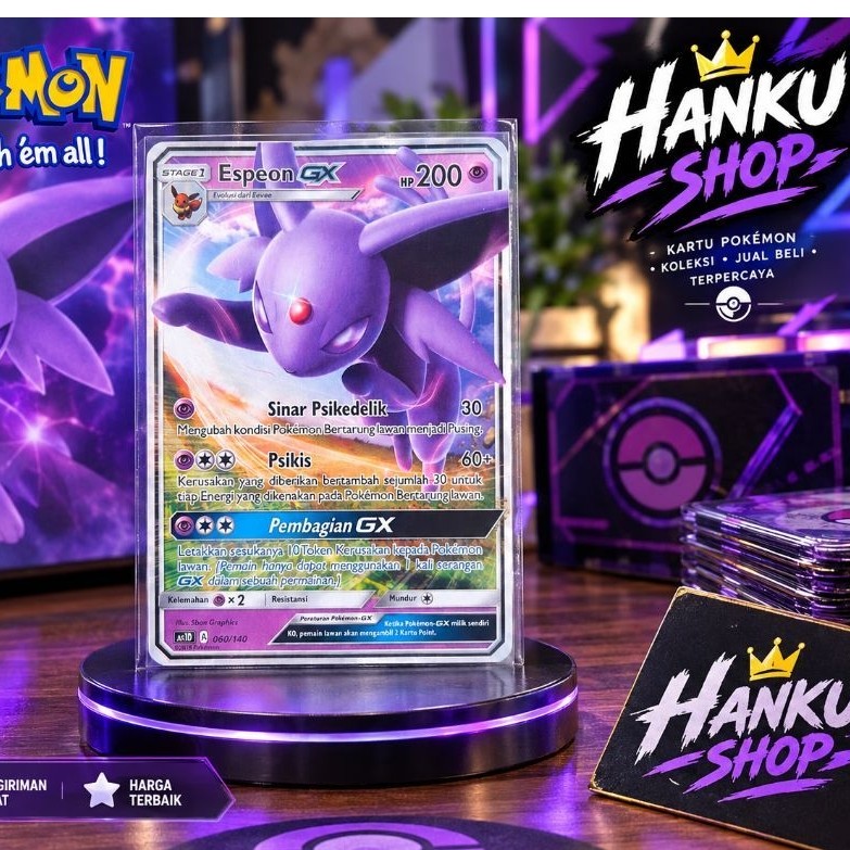 Kartu Pokémon Espion GX HP 200 Stage 1 Bahasa Indonesia