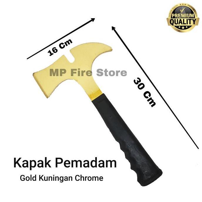 Kapak Kampak Pemadam Kebakaran Damkar Fire Axe Hydrant Gold Kuningan
