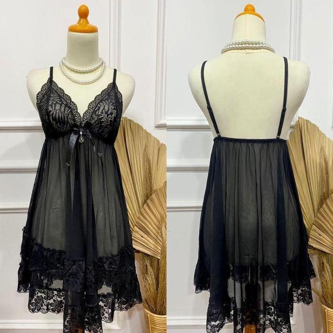 Pilihan - Lindagalz Pakaian Tidur Wanita 1166B Lingerie Dress Babydoll Lingeri Big Size Jumbo