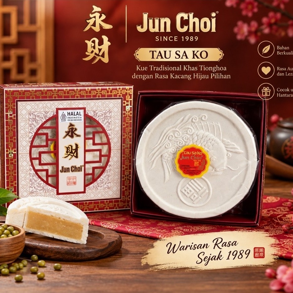 [ HALAL ] Kue Bulan Tau Sa Ko Kotak “JUN CHOI”