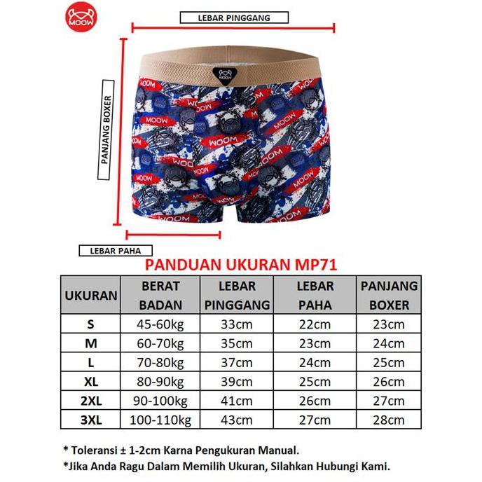 [LIMITED EDITION] CROSSBELL X MOOW Celana Dalam Boxer Pria Premium - Boxer Briefs Motif Graffiti Sup