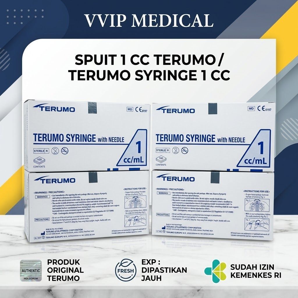 Terumo Spuit 1 cc / Terumo Syringe 1 ml/cc / Spuit Terumo 1 cc