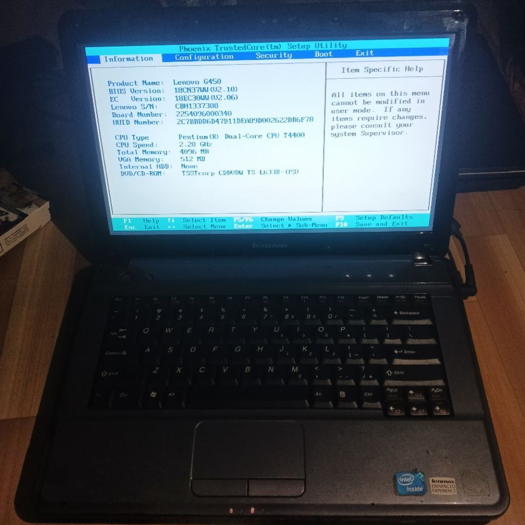 Laptop Lenovo G450 SECCOND