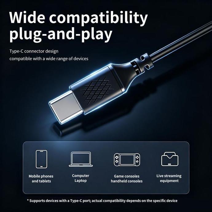 XIBTER H12S sound card headset 2in1 Bluetooth Live dengan Mikrofon Karaoke Rekaman HD untuk HP PC So