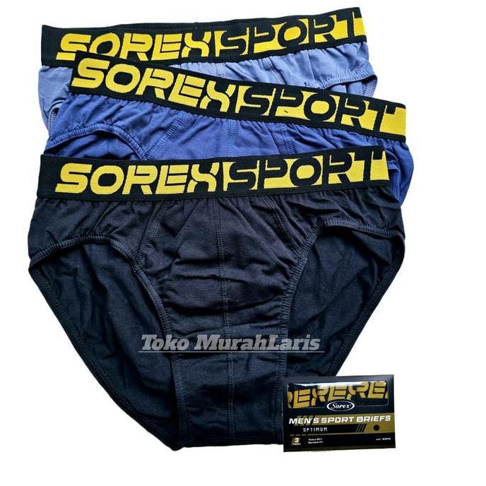 Cd Pria Sorex Man Sport M 3010 Katun Karet Boxer Isi 3 Pcs | Celana Dalam Cowok Berkualitas