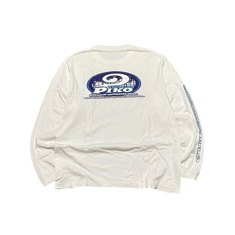 Kaos Putih Lengan Panjang Piko Size L