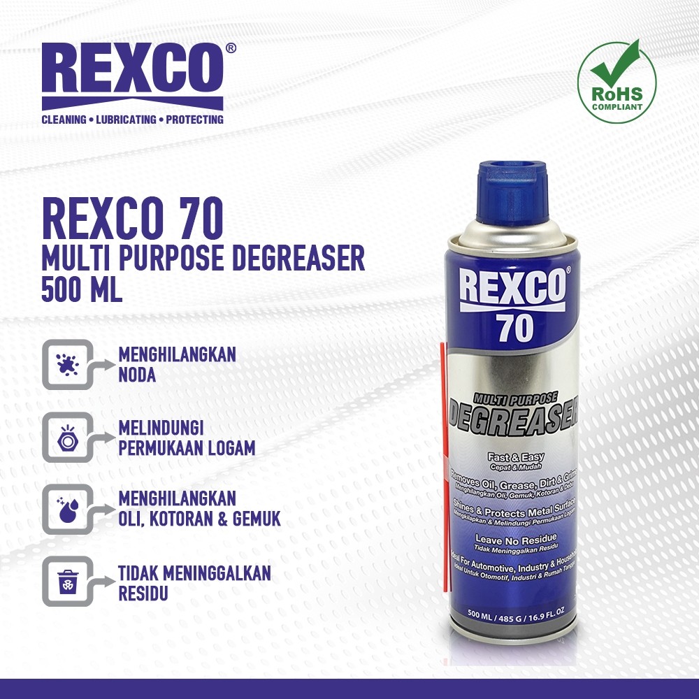 Pembersih Grease Mesin Gemuk Degreaser Oli Rexco70 Rexco 70 500 ML