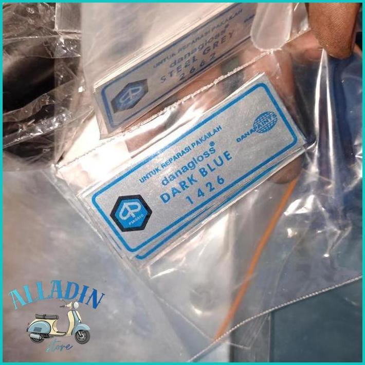 STICKER DANAGLOSS REPARASI VESPA DARK BLUE REPRO BARU CAKEP PROMO