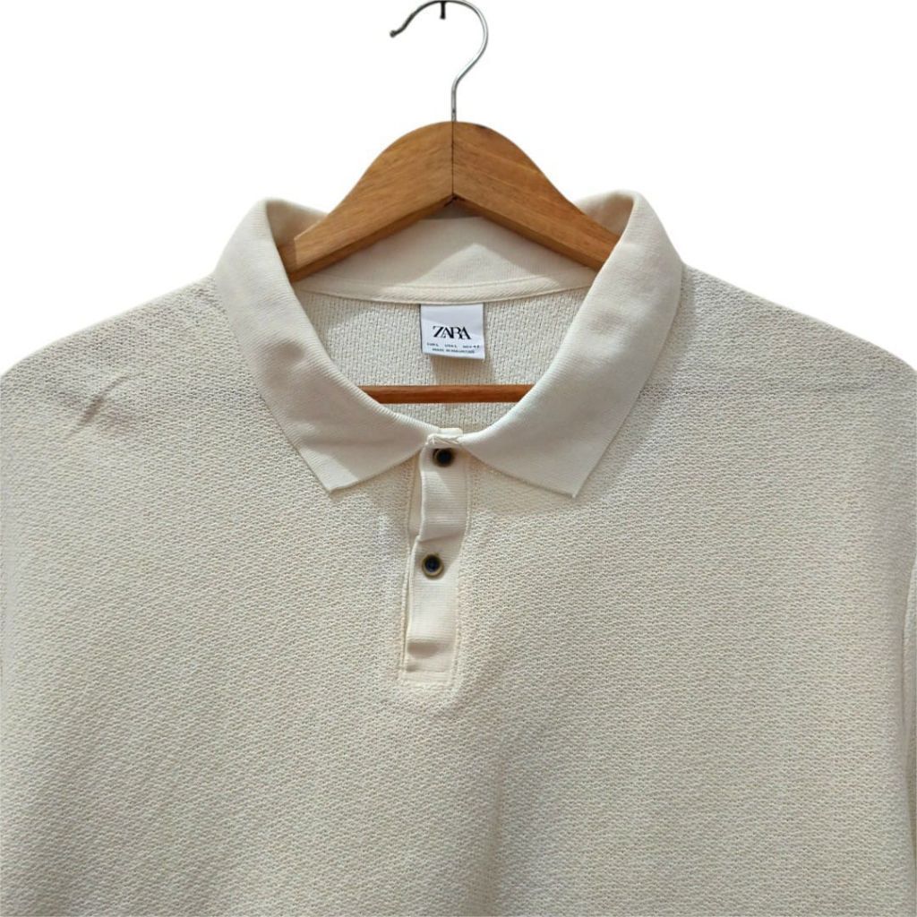 (DR.318) ZARA Polo shirt knit pria atasan knit pria