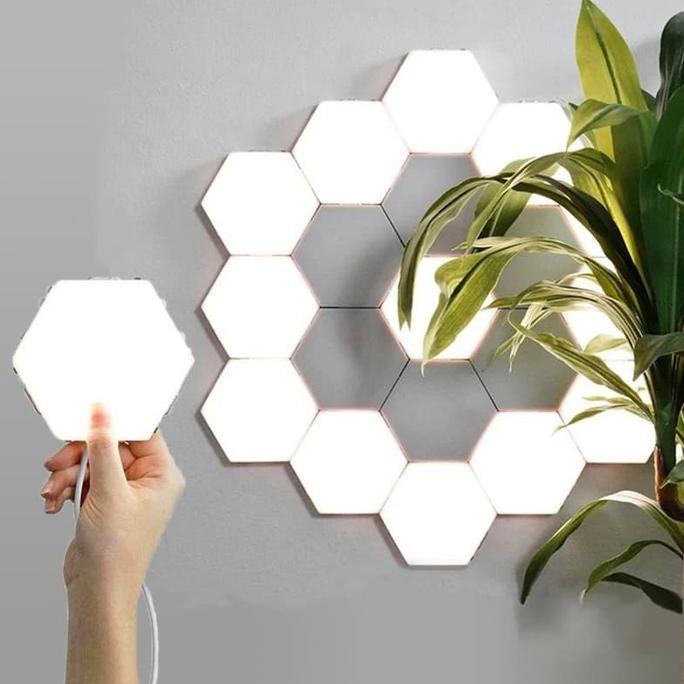 TERBARU - Coquimbo Lampu Dekorasi Dinding Quantum LED Lamp Modular Hexagon Touch