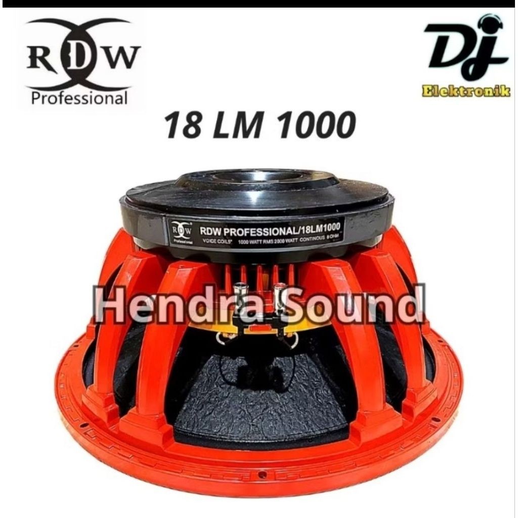Speaker Komponen RDW 18LM1000 / 18 LM 1000 / 18 LM1000 - 18 inch