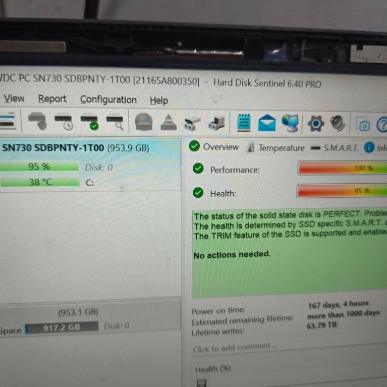SSD pc sn730  nvme Western Digital 1 TB