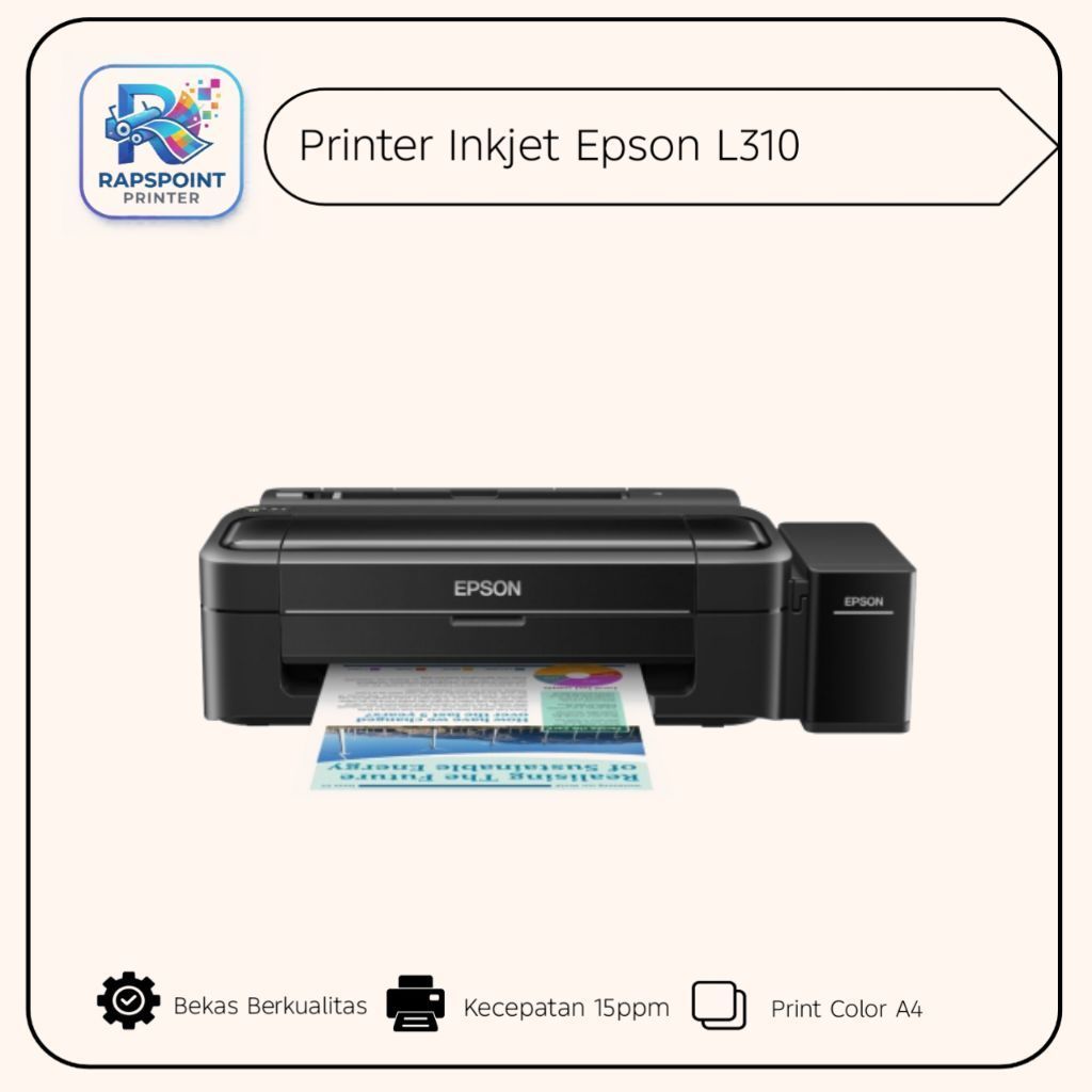 Printer Epson L310 Print Only full Nozell
