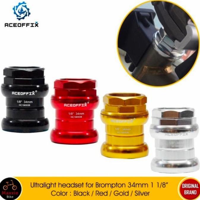 Ready Headset Oversize OS Derat ACEOFFIX 34mm Fork 28.6 Drat Insert 25.4 Ultra light Bearing Alloy C