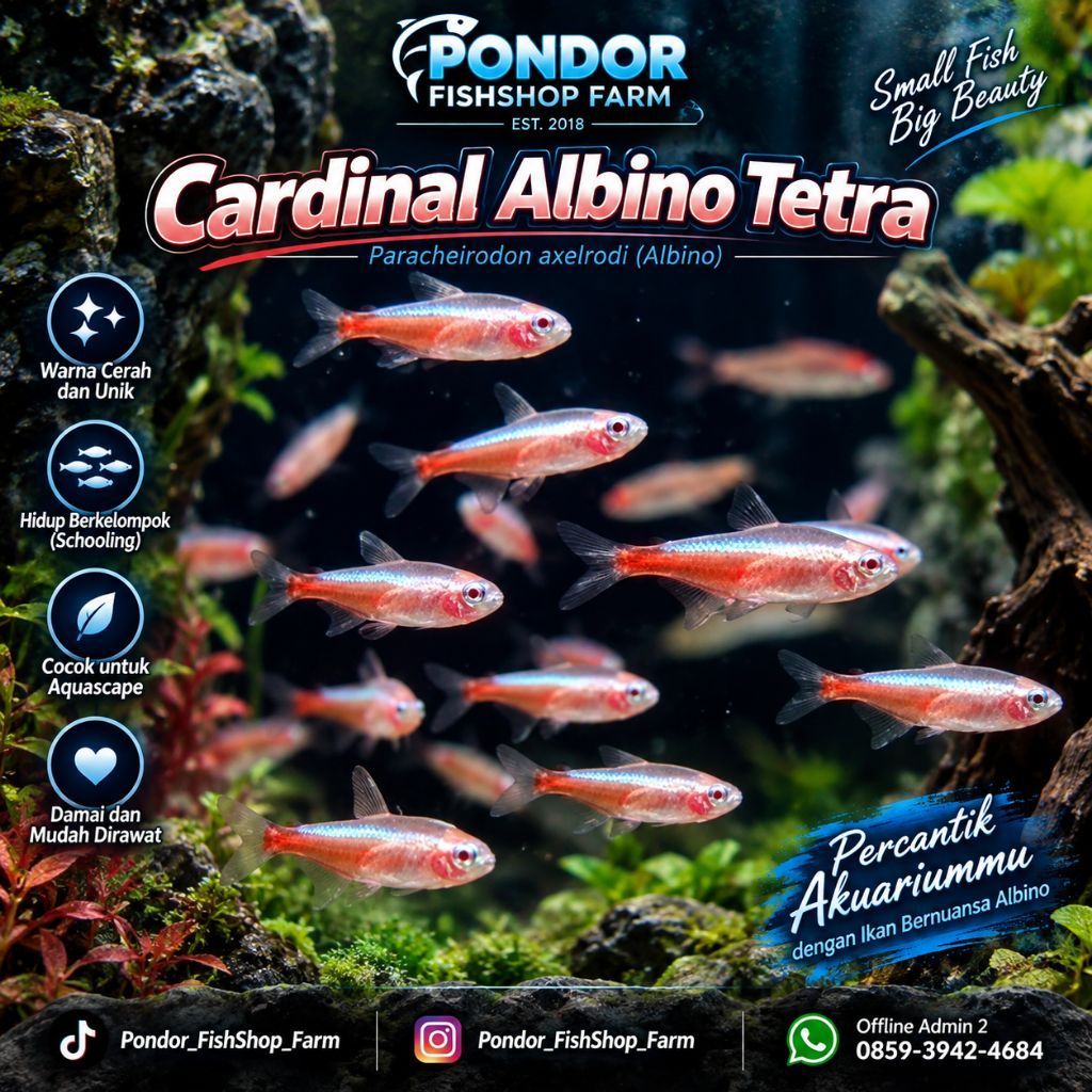 Cardinal Albino Tetra