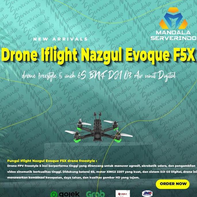 Iflight Nazgul Evoque F5X drone freestyle 5 inch 6S BNF DJI O3 Air unit Digital