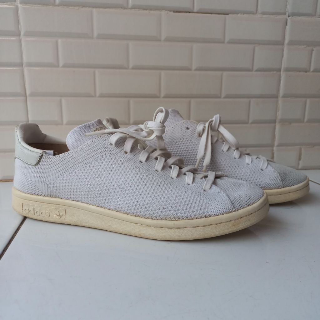 Sepatu Sneakers second Adi stansmith knit second original