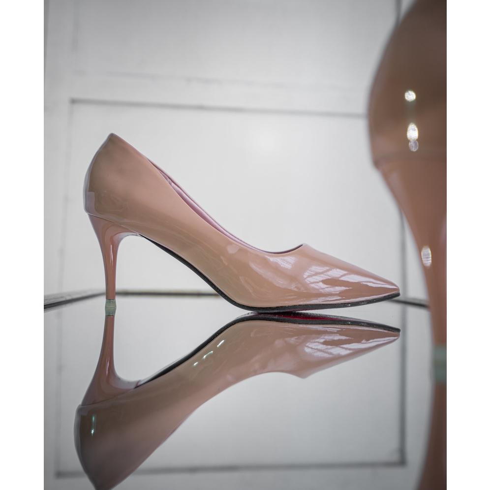 Viral Bartier - Luna Heels Sepatu Kerja Wanita Sepatu Hak Wanita Nude Heels 7Cm