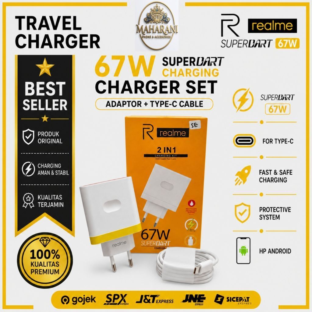 Travel charger realme 67w 100%