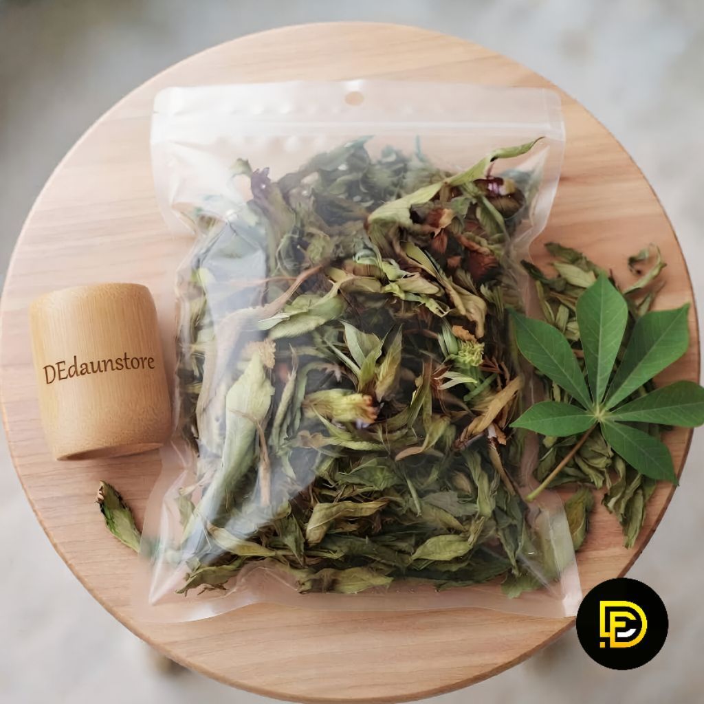 Daun singkong kering organik alami-az
