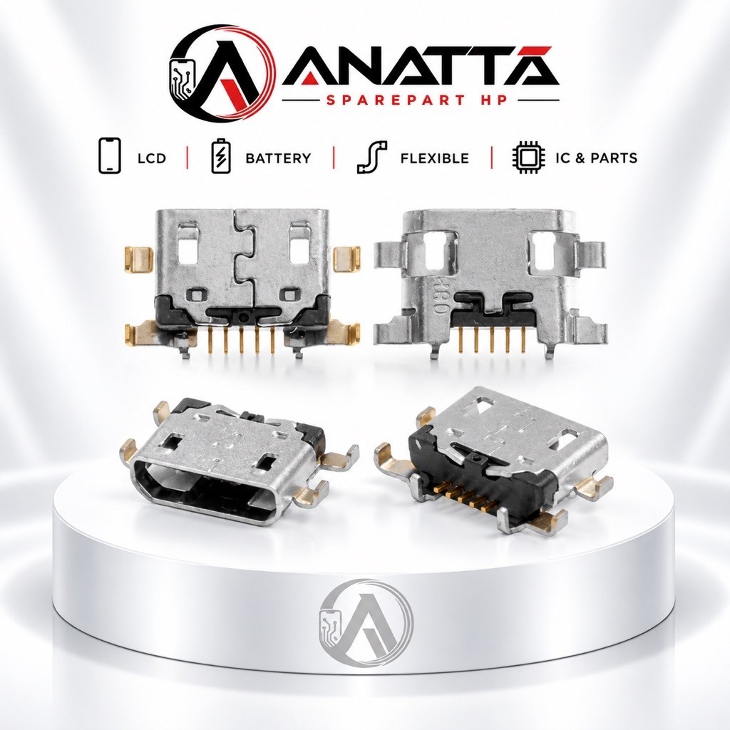 Konektor Cas Charger Xiaomi Redmi 5+ / 5 Plus / SAMSUNG A10S A107 - 5 Pin Charging Port Con Connecto