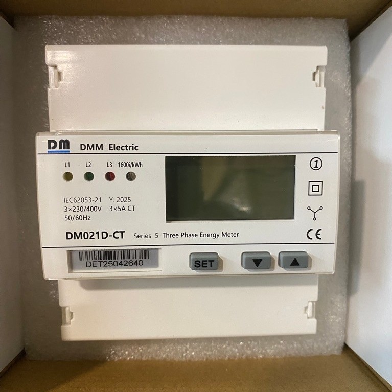 KWH Meter 3 Phase Digital Via CT Merk DM021D-CT - Default