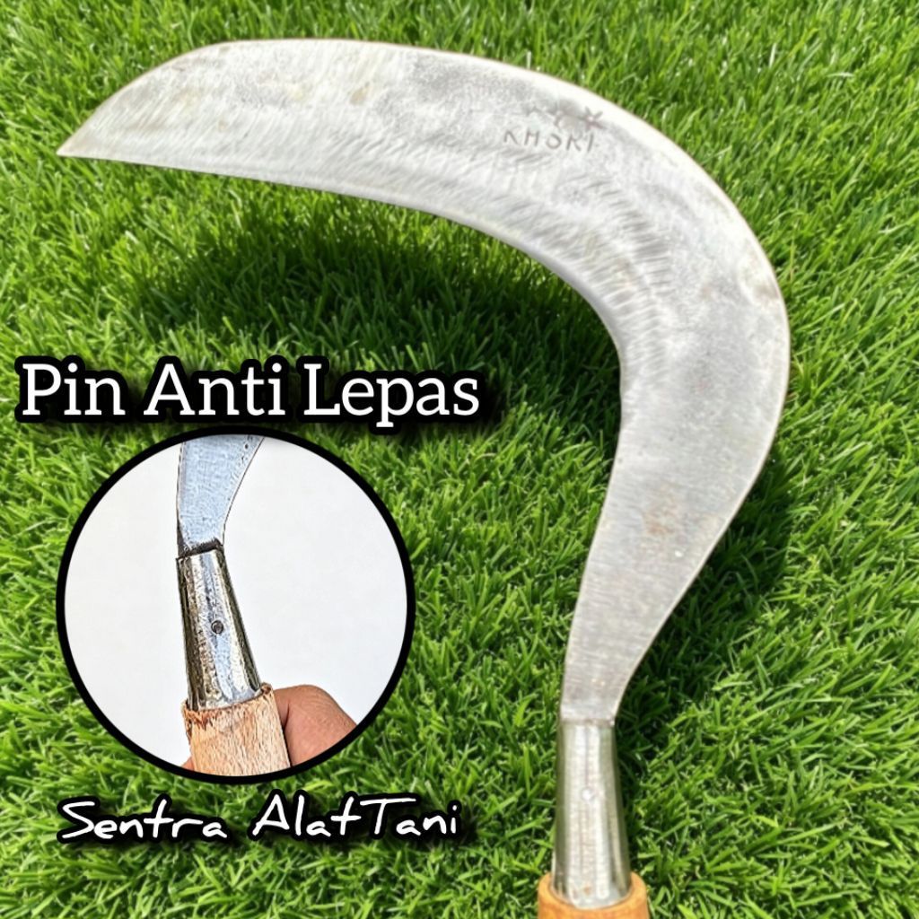 Sabit Arit Baja Putih Sepuhan Asli Pengaritan Rumput