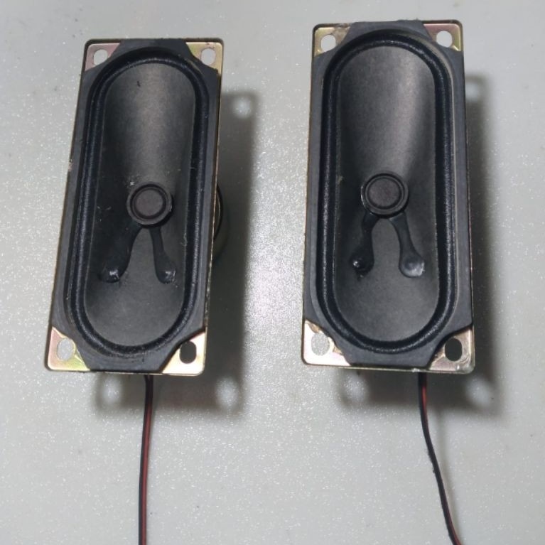 Speaker 2.5 inch 16ohm 5W bekas copotan TV Tabung Panasonic SG33 Ukuran 5x9cm Panjang 9cm Lebar 5cm