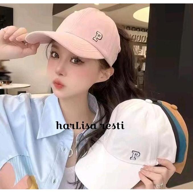 Topi Wanita Ala Korea / Topi Olahraga Wanita / Topi Olahraga Korean Style / Topi Anti Panas / Simple
