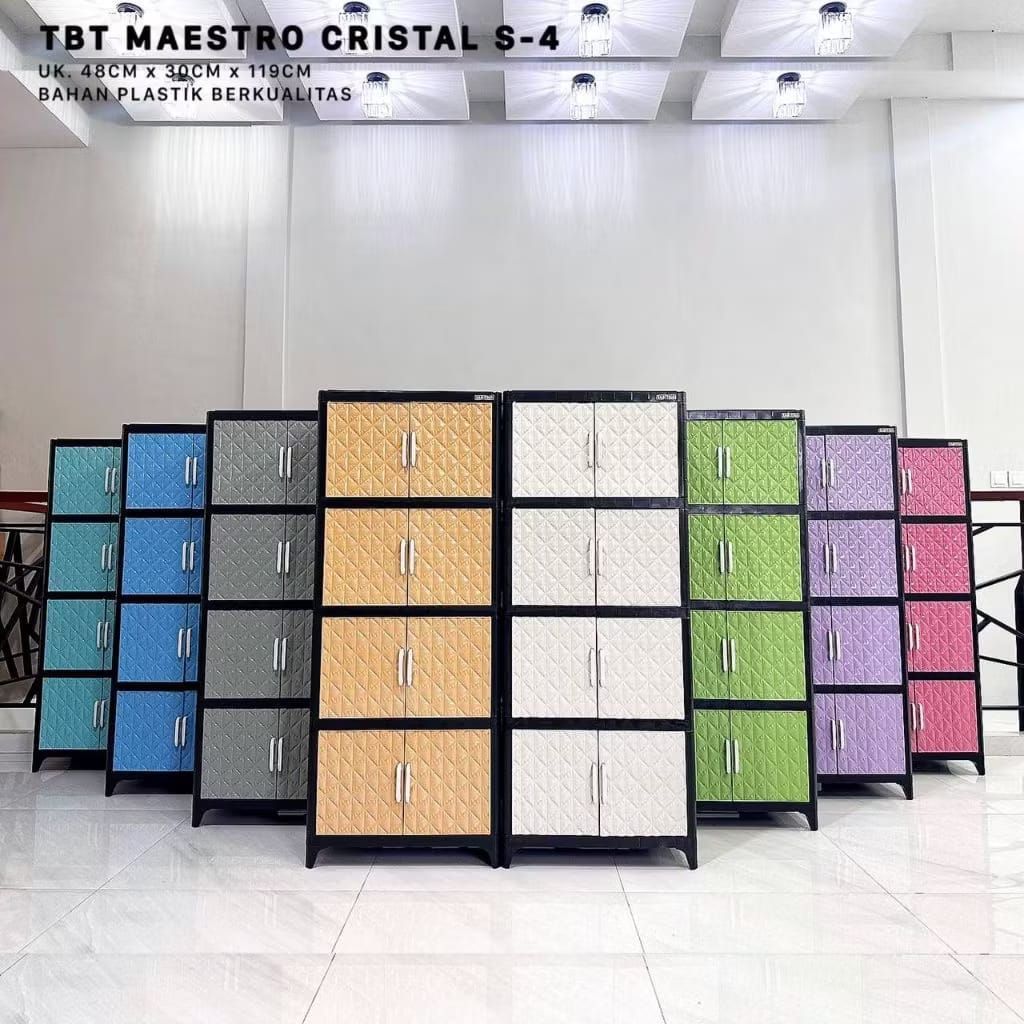 Lemari maestro 4 susun lemari plastik 4 susun tabitha