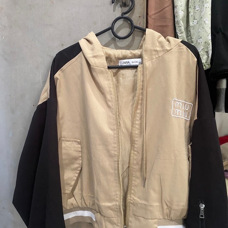 pl jaket crop zara basic