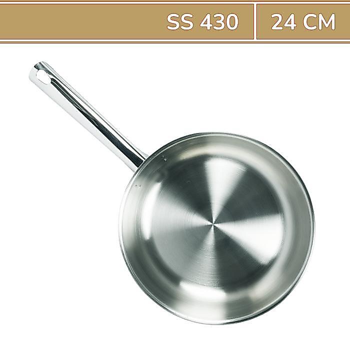 OBRAL BIMA Frypan 24cm Stainless Steel - MorganWare, Frying Pan Berkualitas Export, Cocok untuk