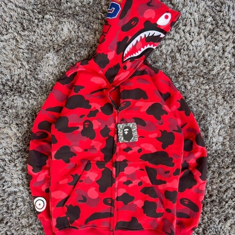 HOODIE BAPE FULLZIP TEBAL NYAMAN