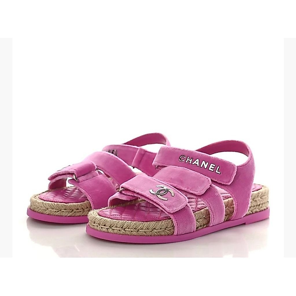 Chanel Sandal Interlocking Authentic