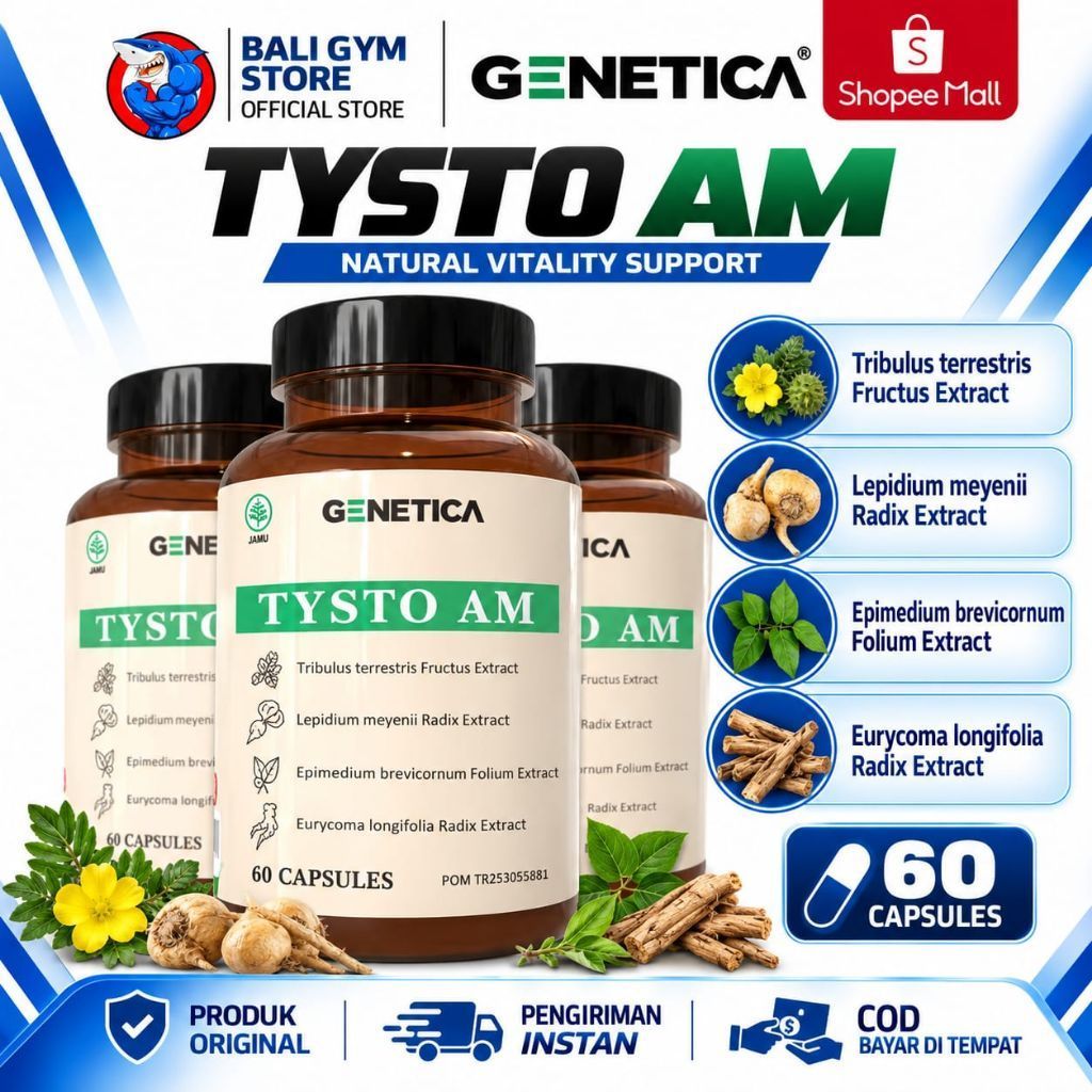 Genetica Tysto AM 60 Kapsul Testobooster