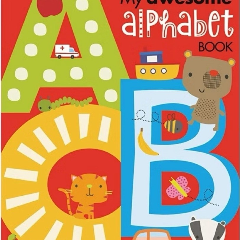MY AWESOME ALPHABET BOOK SHAPED PAGES / BUKU MY AWESOME ALPHABET