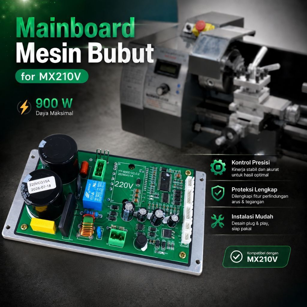 MODUL MESIN BUBUT MINI MX210 V MODULAR MESIN BUBUT MINI 900 WATT