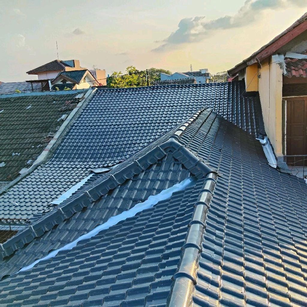 Atap genteng Upvc bongkar pasang atap perlengkapan rumah