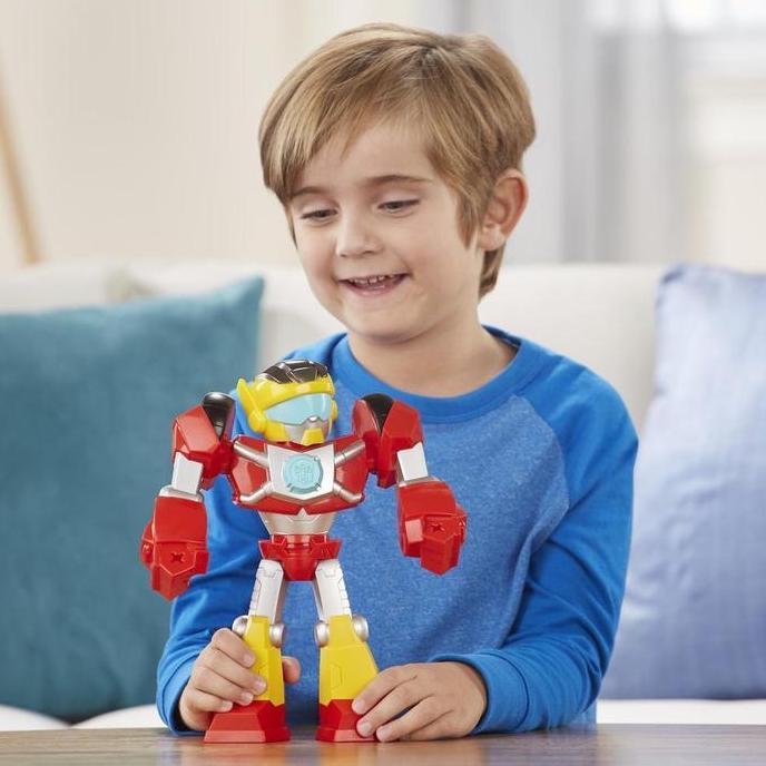 PLAYSKOOL HEROES MEGA MIGHTIES TRANSFORMERS RESCUE BOTS HOT SHOT (TERBAIK) (TERBARU) (TERMURAH)