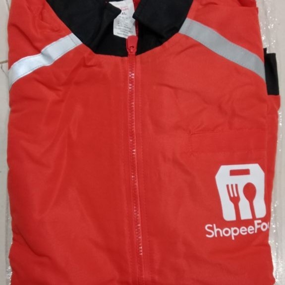 Jaket shopeefood atribut asli
