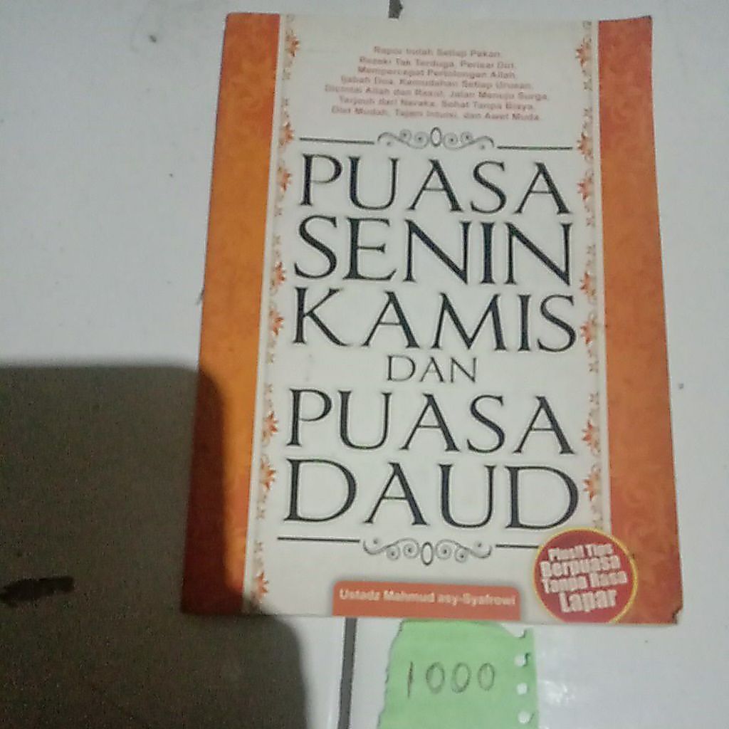 buku puasa Senin Kamis dan puasa daud